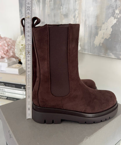 Botines Chelsea Zelaria Marrón