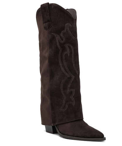 Botas de cowboy Arwen marrón oscuro