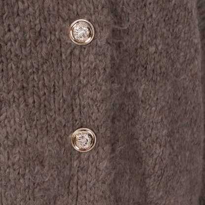 CozyGlam Oversize V-Cardigan Short