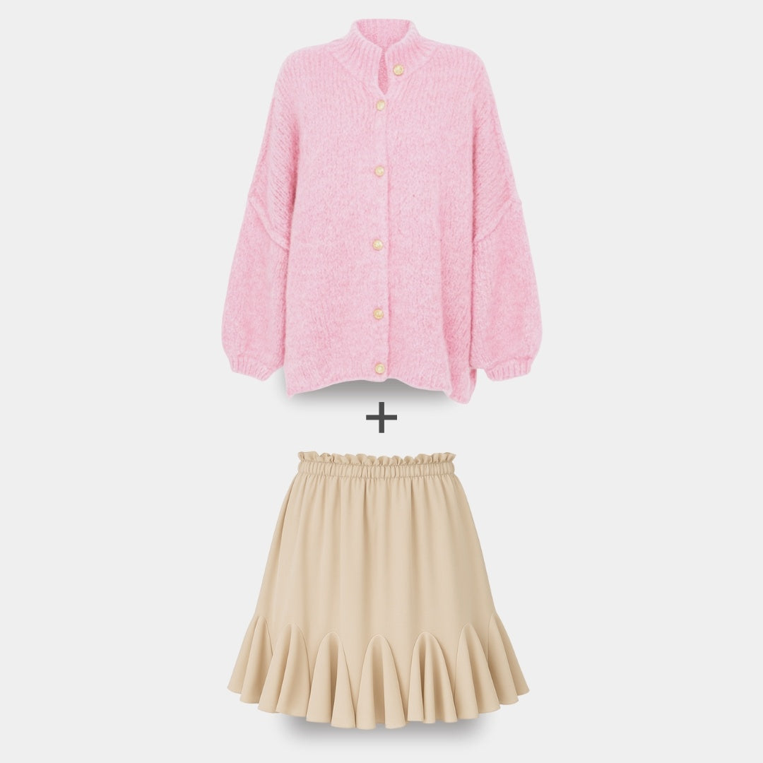 Cardigan Falda