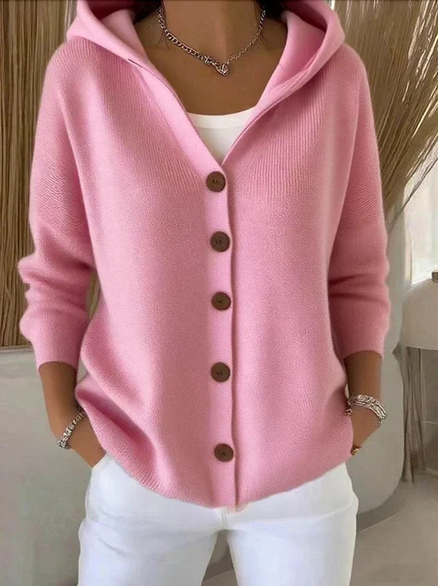 Zoé | Cardigan in Maglia con Cappuccio
