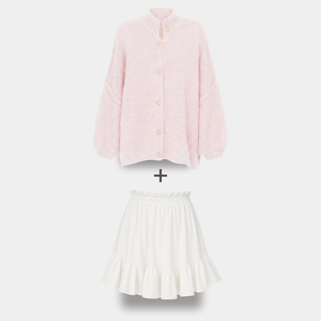 Cardigan Falda