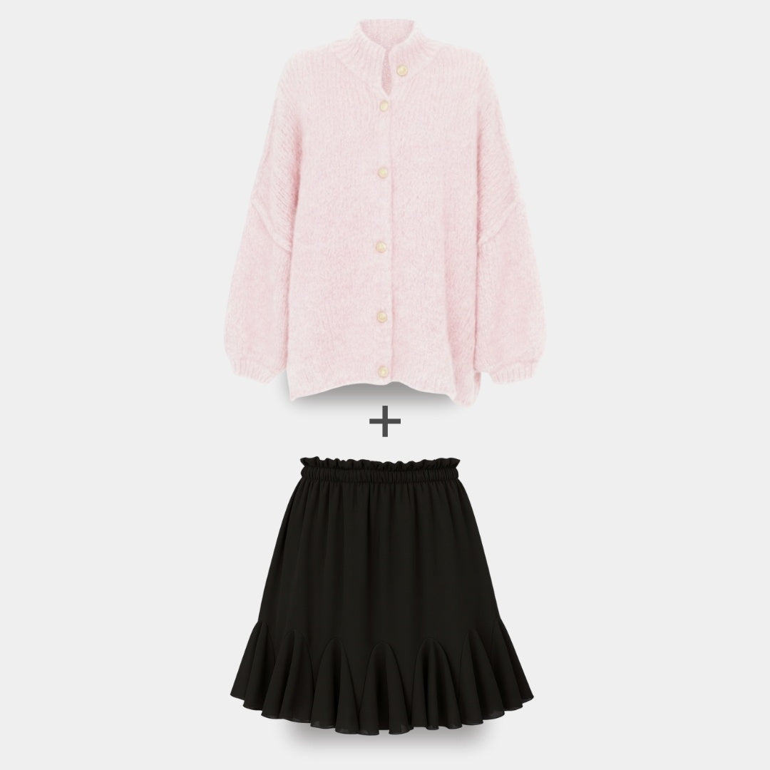 Cardigan Falda