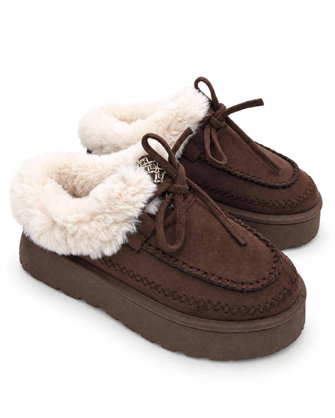 Pantufla tipo mocasín acogedora
