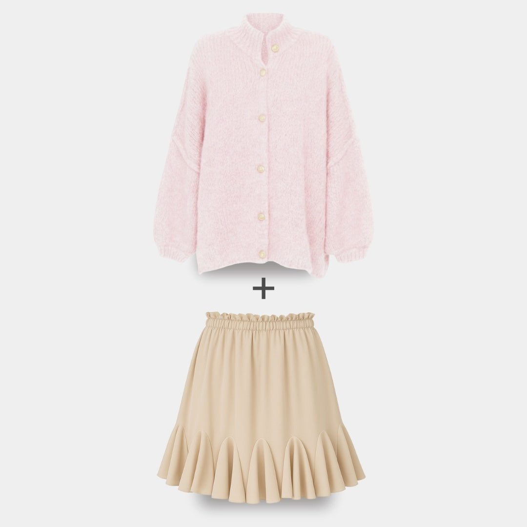 Cardigan Falda