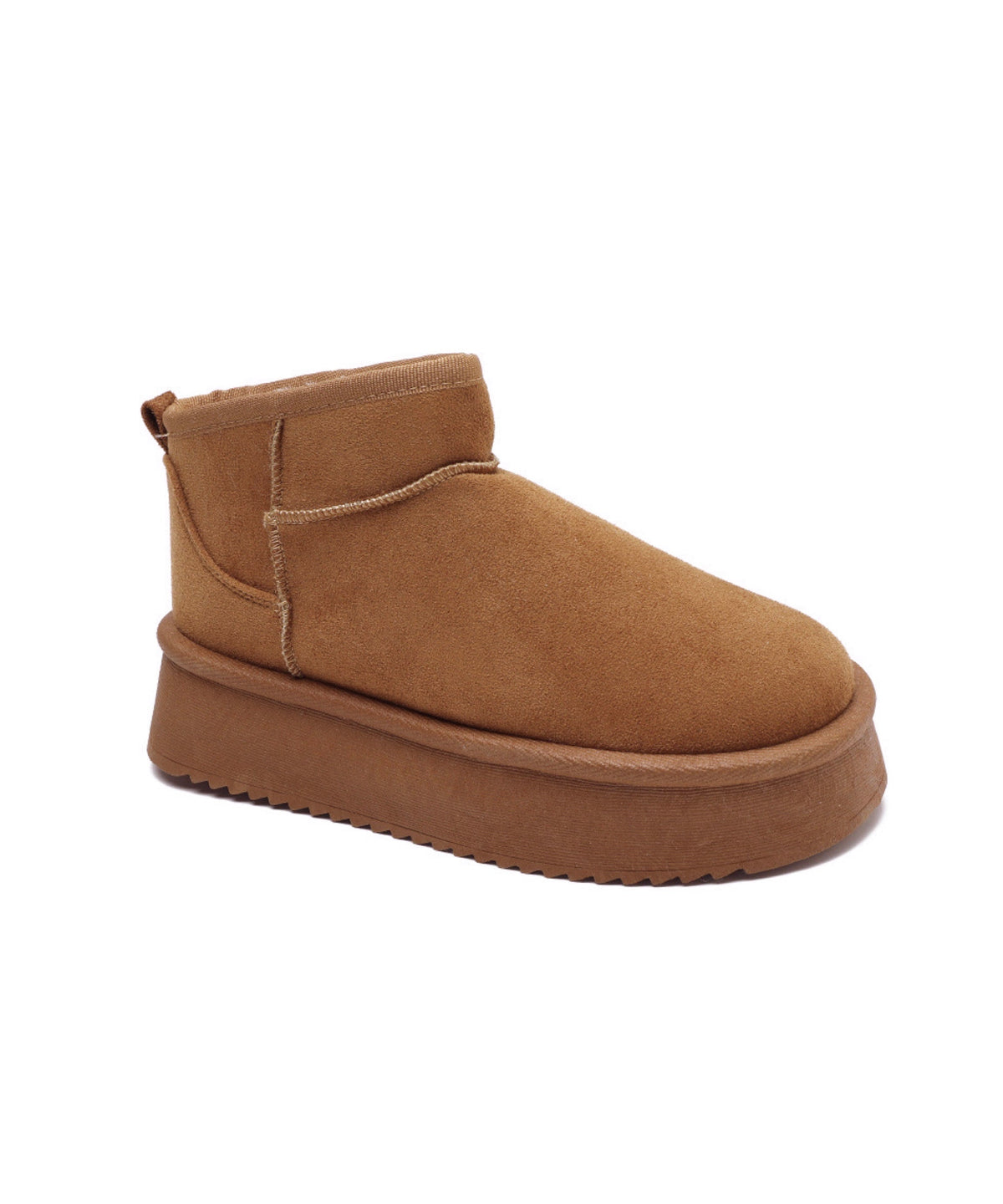 Botas de plataforma Della color castaño
