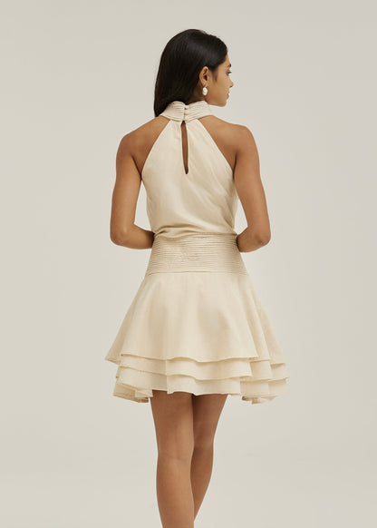 Vestido de lino Alianna Elevate para resort | Arena