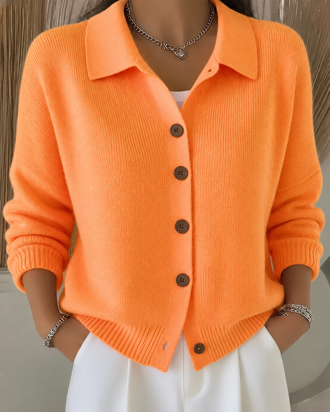 Sienna | Cardigan con Colletto