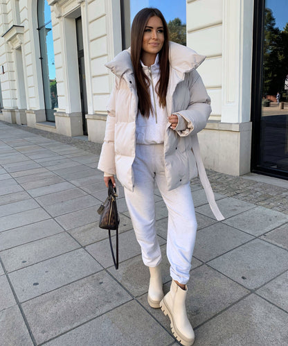 Botines Chelsea Nora Cortos Beige