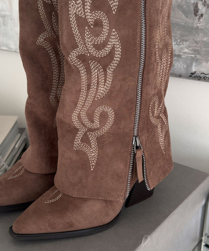 Botas vaqueras Lavinia marrón