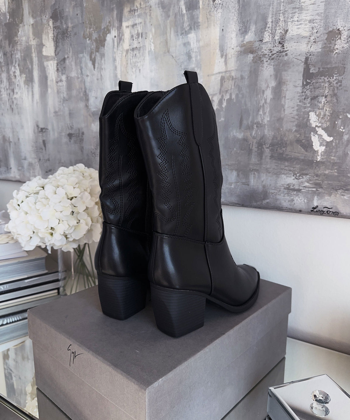 Botas vaqueras Taia negras
