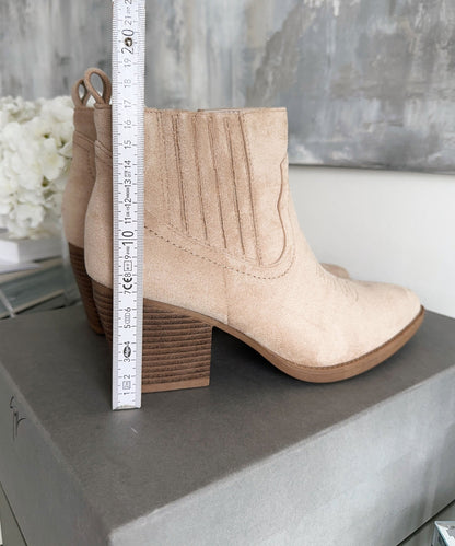 Botines cowboy Allie beige