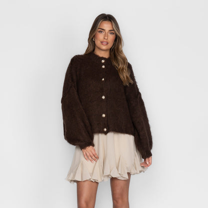 Oversized Cardigan Short "CozyGlam"
