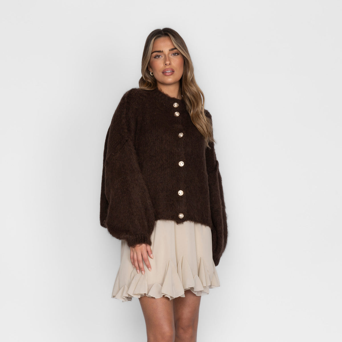 Oversized Cardigan Short "CozyGlam"