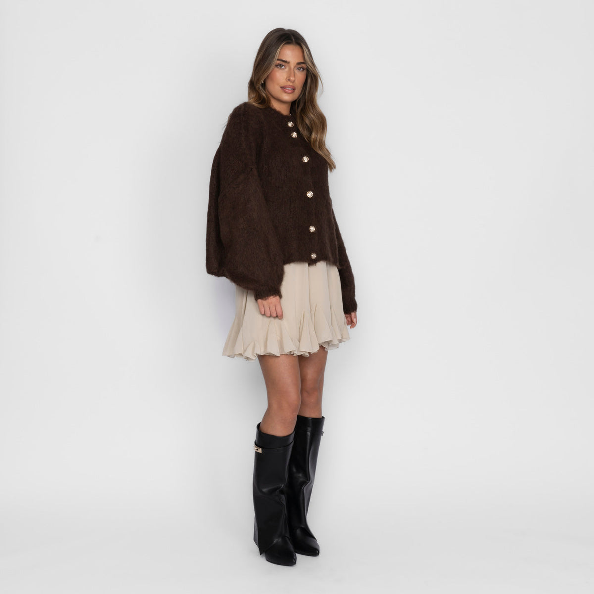 Oversized Cardigan Short "CozyGlam"