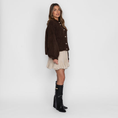 Oversized Cardigan Short "CozyGlam"
