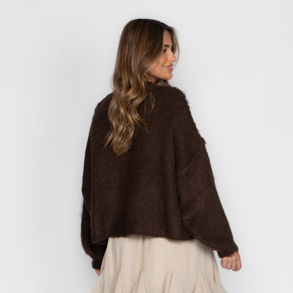 Oversized Cardigan Short "CozyGlam"