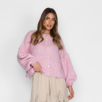 Oversized Cardigan Short "CozyGlam"