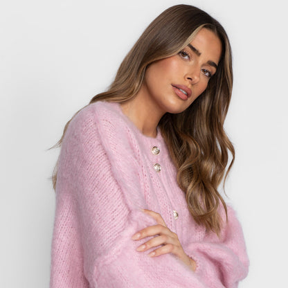 Oversized Cardigan Short "CozyGlam"