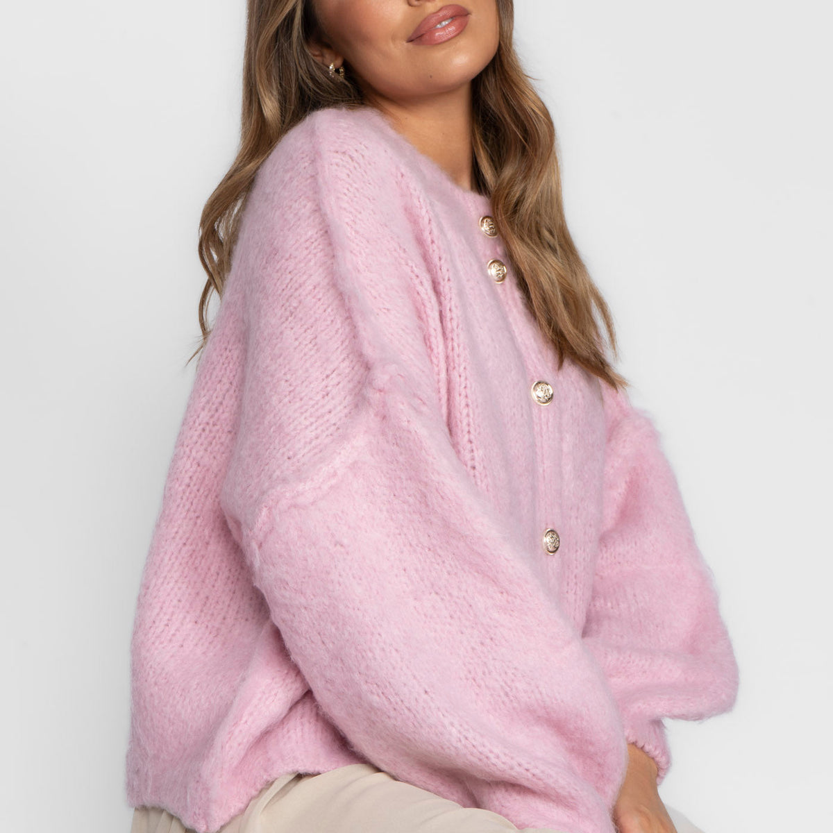 Oversized Cardigan Short "CozyGlam"