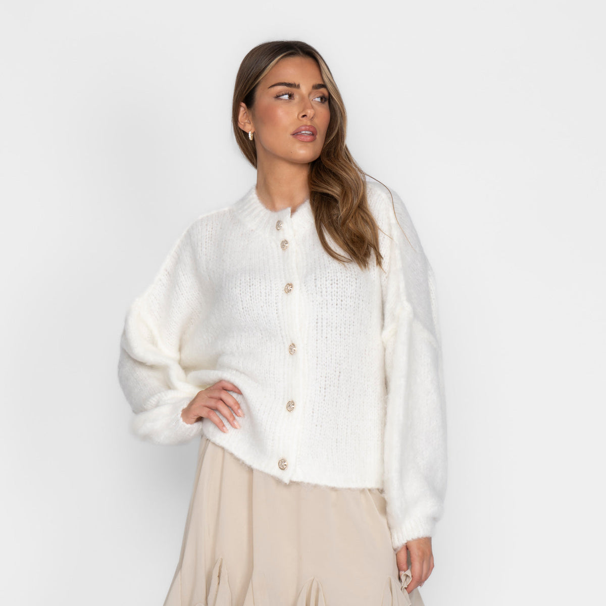 Oversized Cardigan Short "CozyGlam"