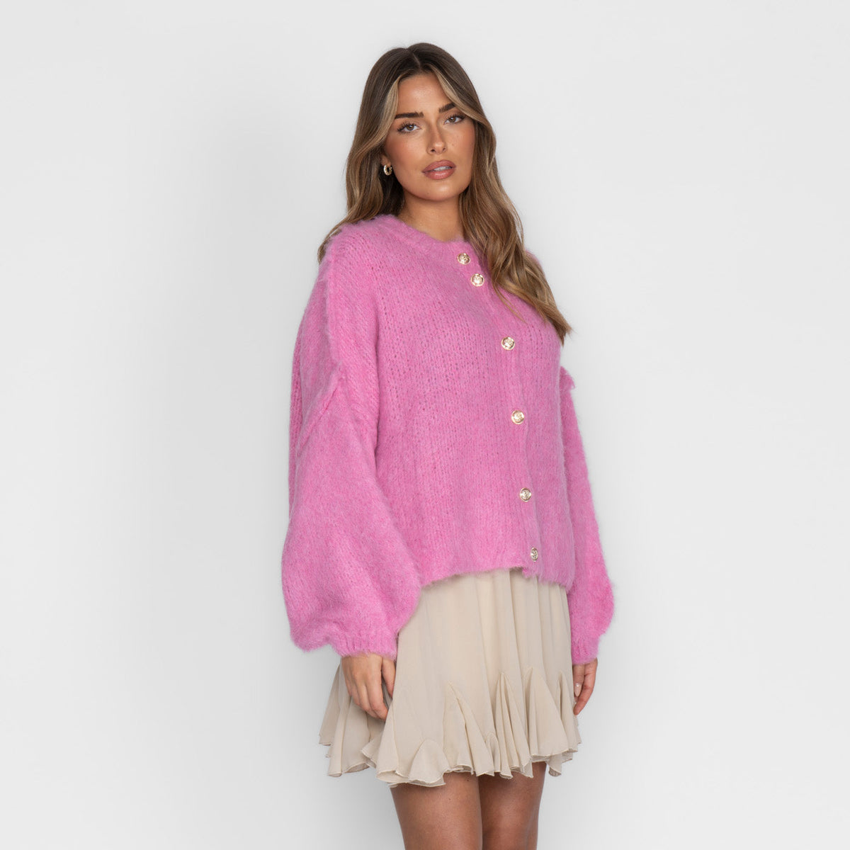 Oversized Cardigan Short "CozyGlam"