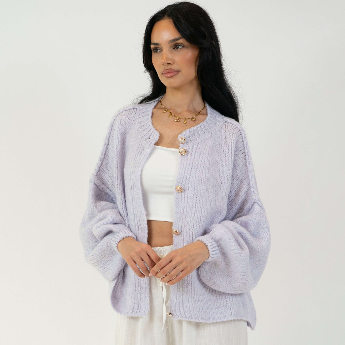 Oversized Cardigan Short "CozyGlam"