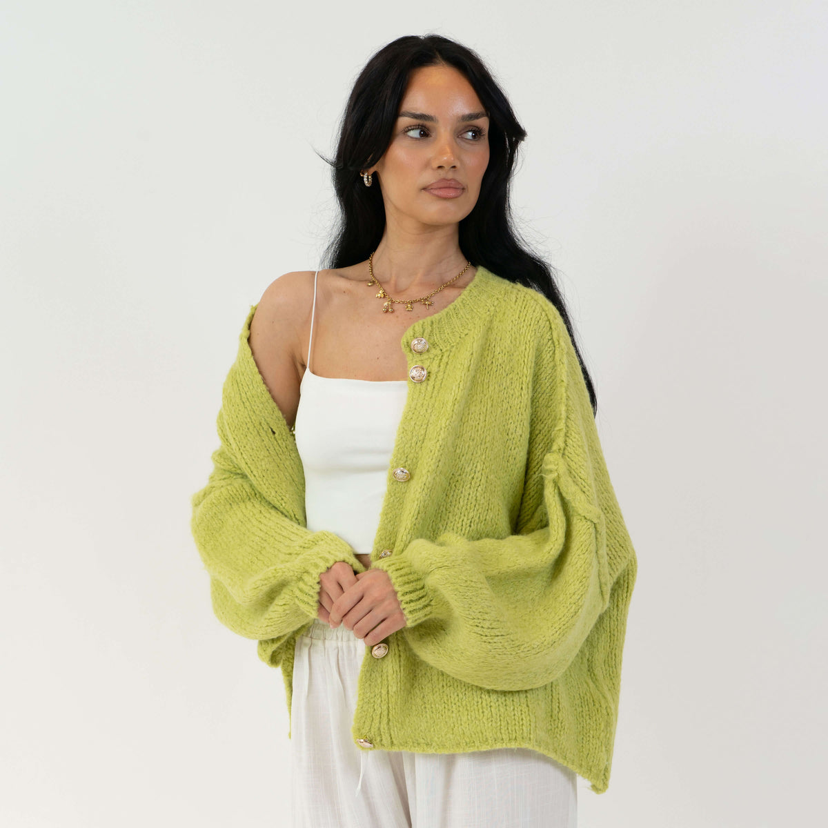 Oversized Cardigan Short "CozyGlam"