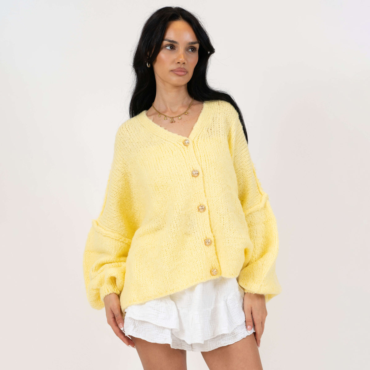 CozyGlam Oversize V-Cardigan