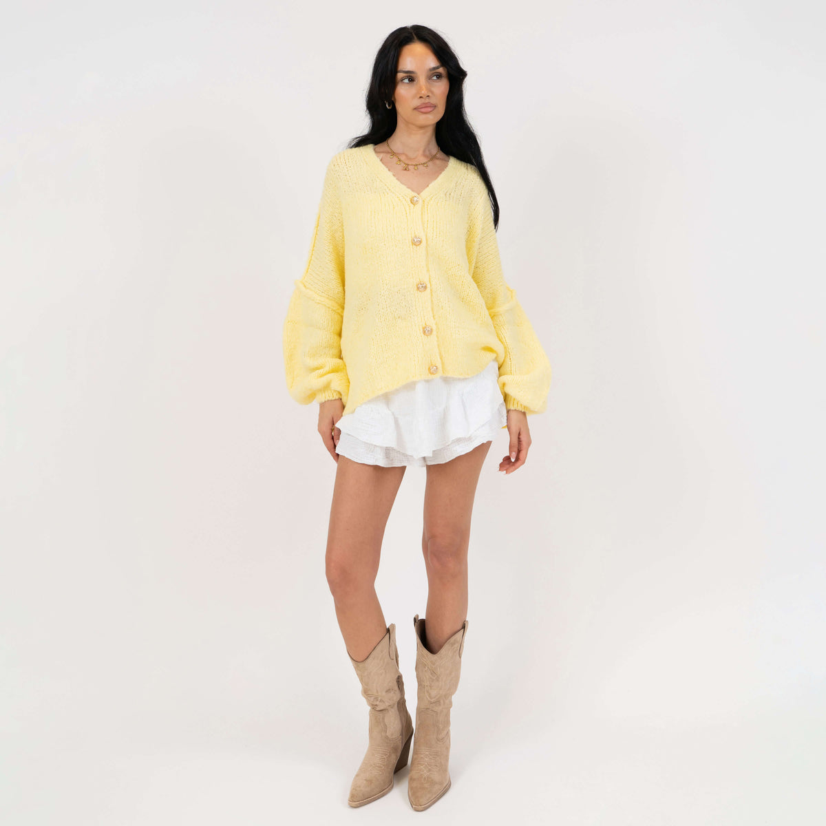 CozyGlam Oversize V-Cardigan