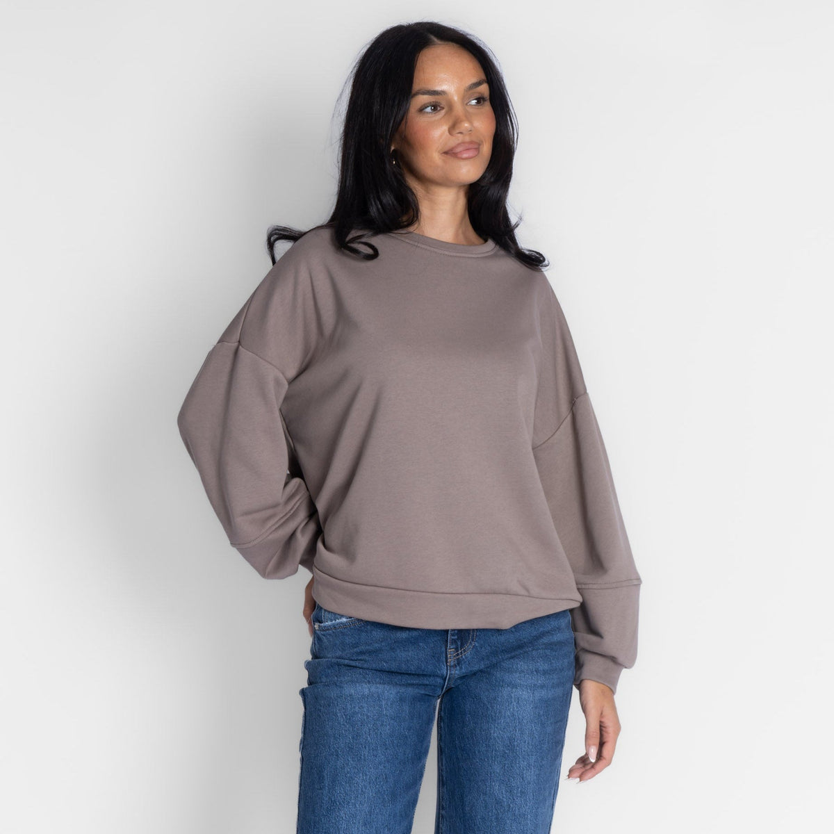 Suéter oversize acogedor