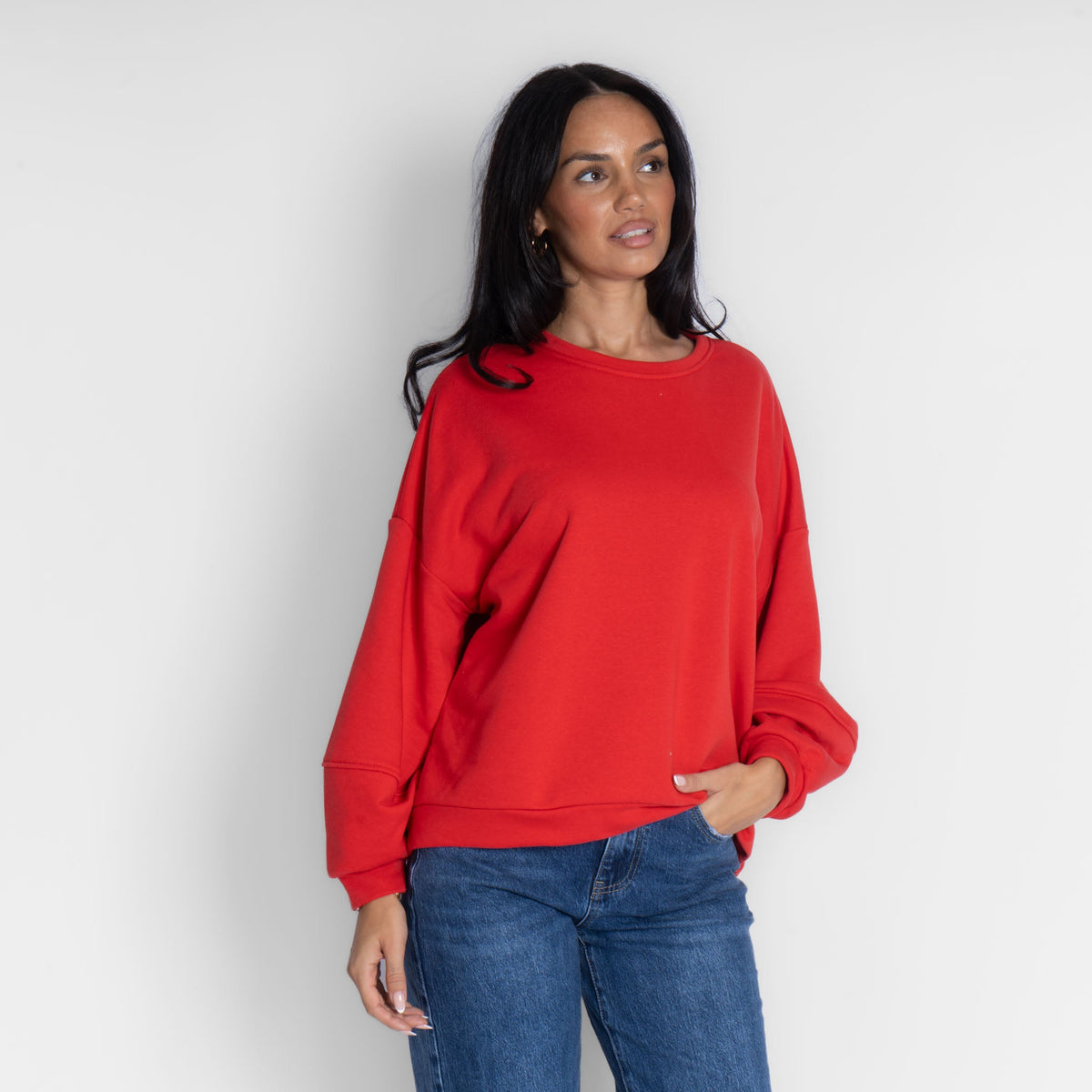 Suéter oversize acogedor