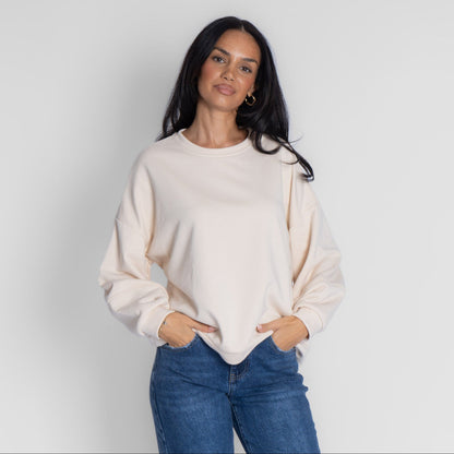 Suéter oversize acogedor