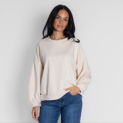 Suéter oversize acogedor