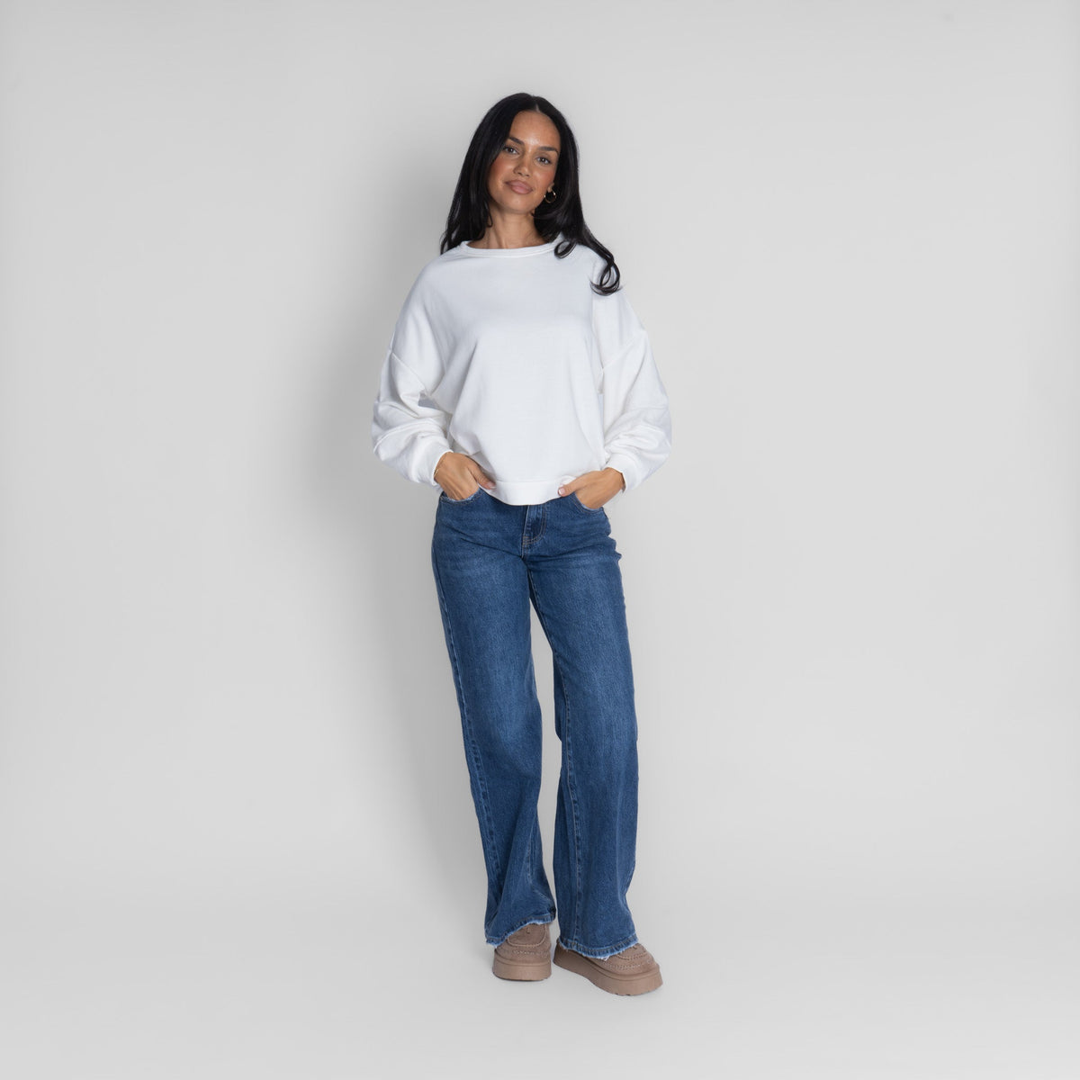 Suéter oversize acogedor