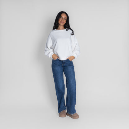 Suéter oversize acogedor