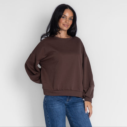 Suéter oversize acogedor