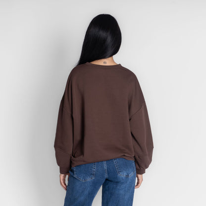 Suéter oversize acogedor