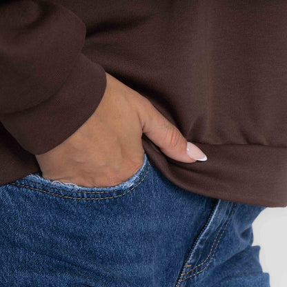 Suéter oversize acogedor
