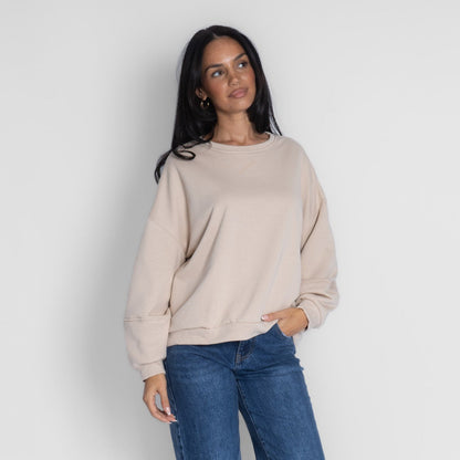 Suéter oversize acogedor