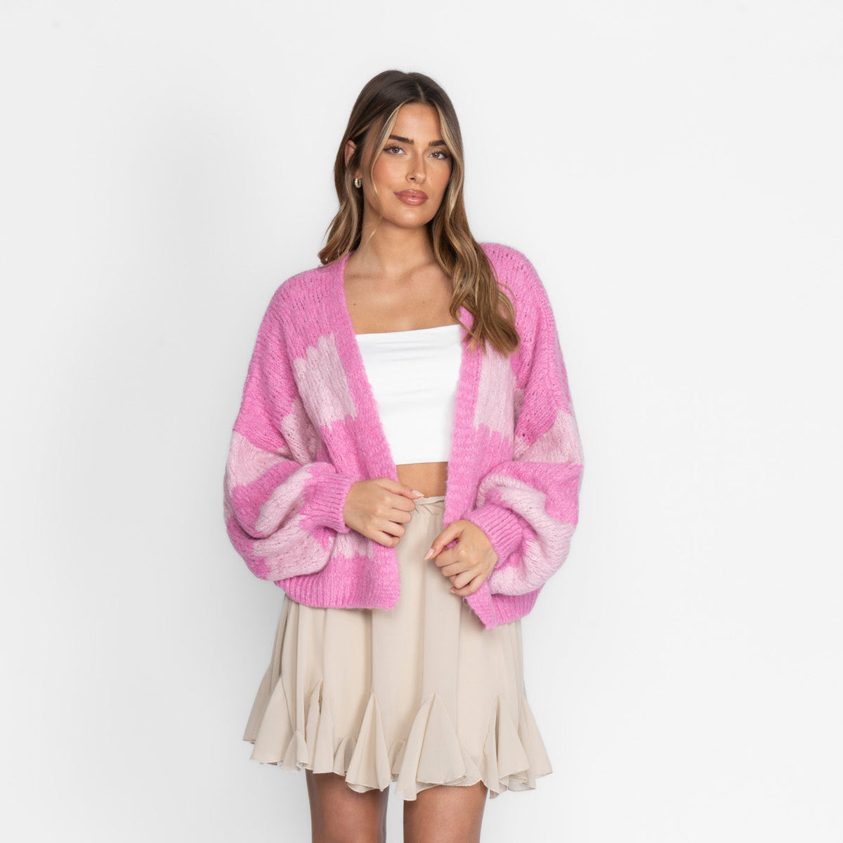Bold Stripes Oversized Cardigan