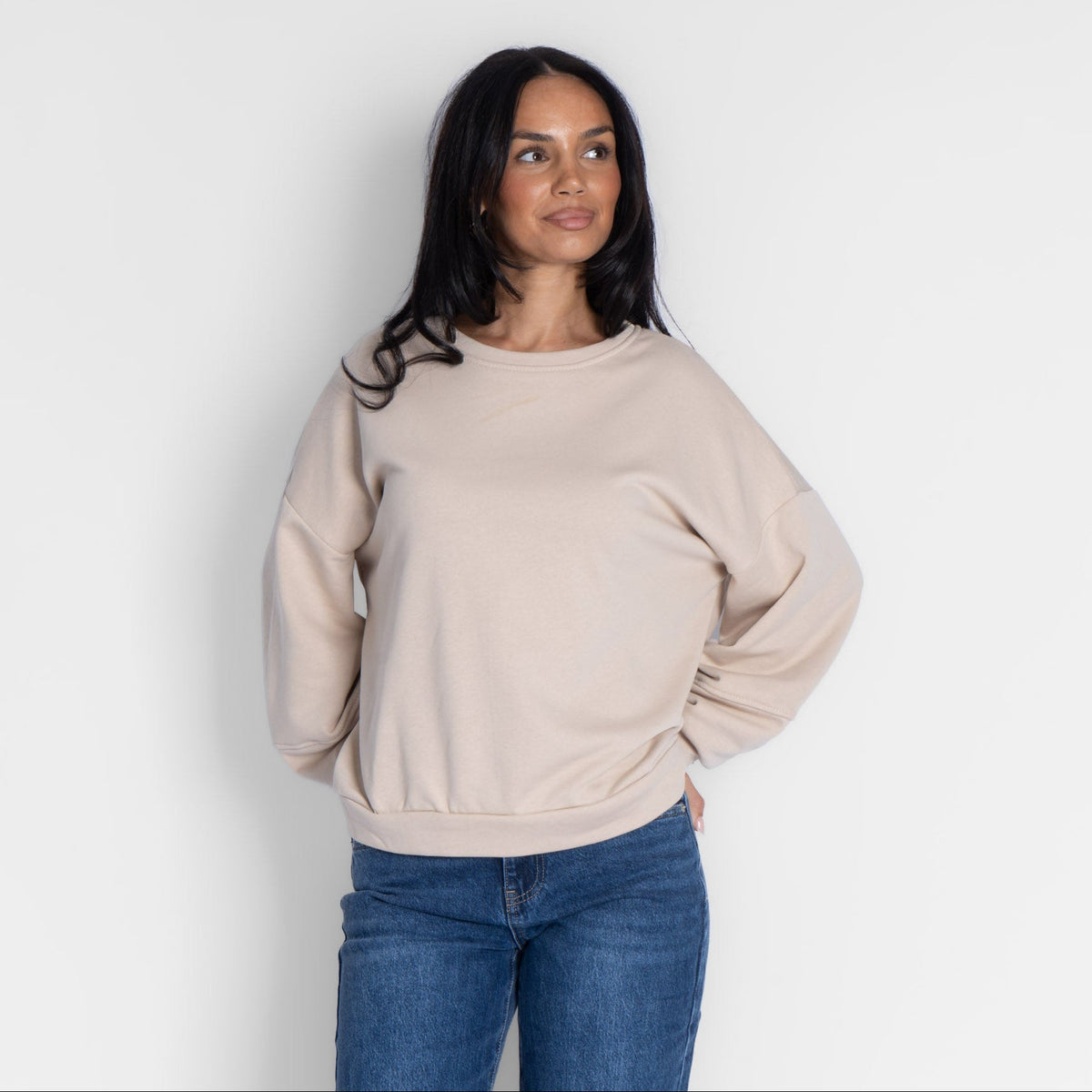 Suéter oversize acogedor