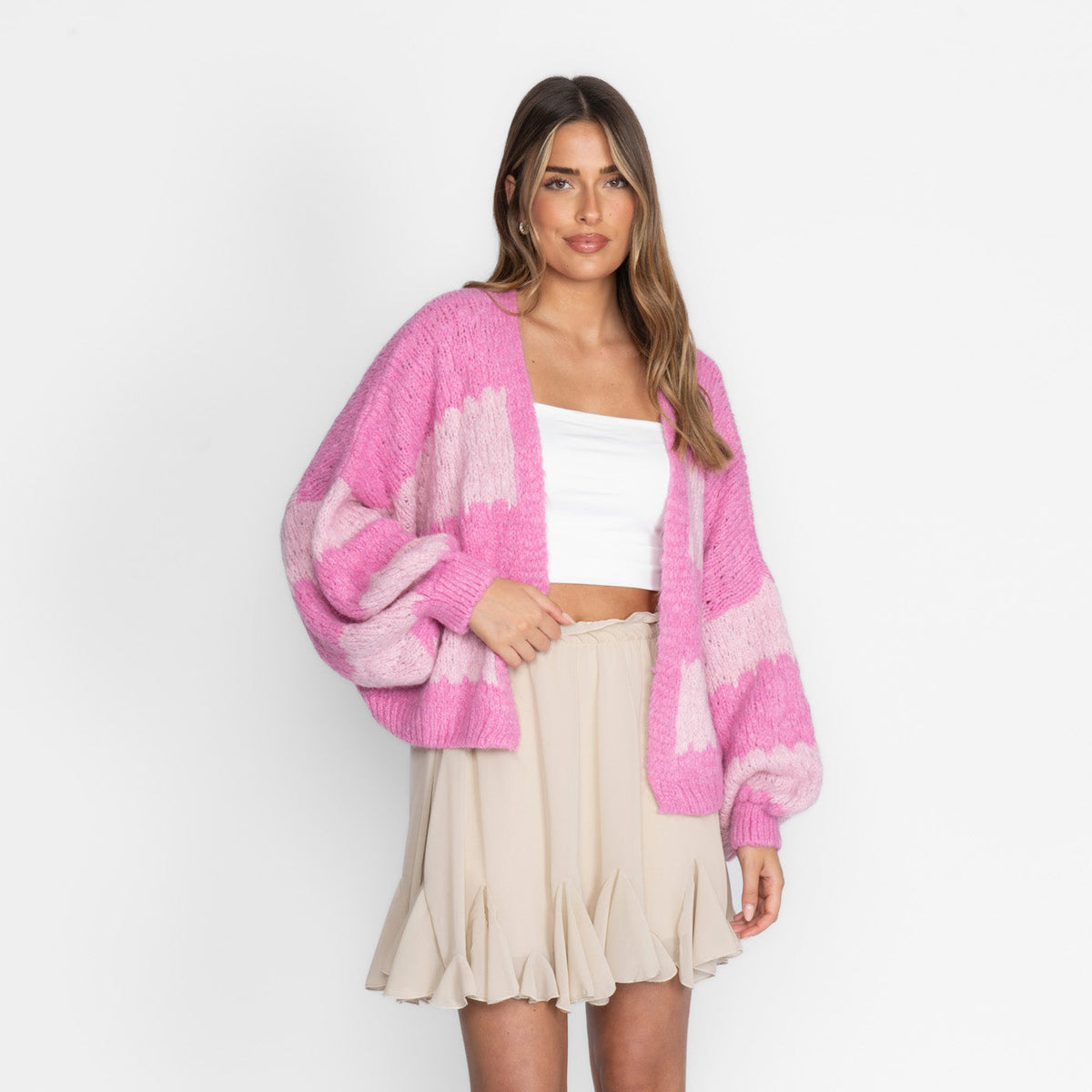 Bold Stripes Oversized Cardigan