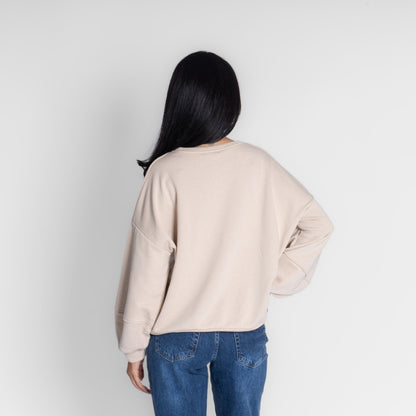 Suéter oversize acogedor