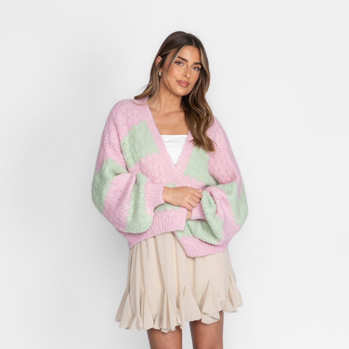 Bold Stripes Oversized Cardigan