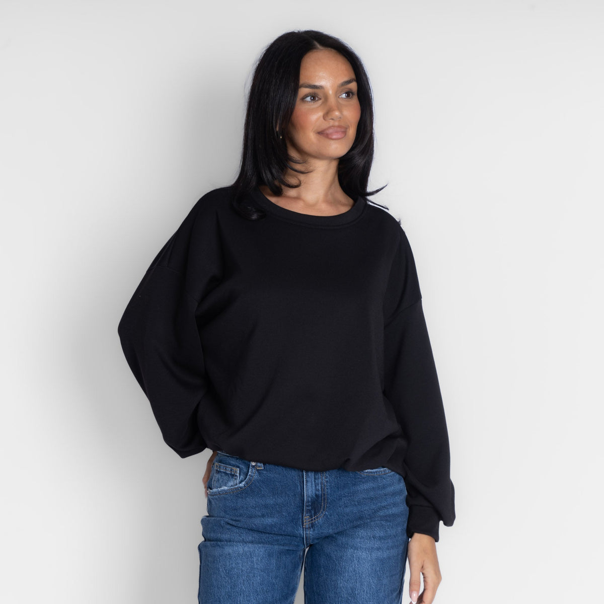 Suéter oversize con fruncido