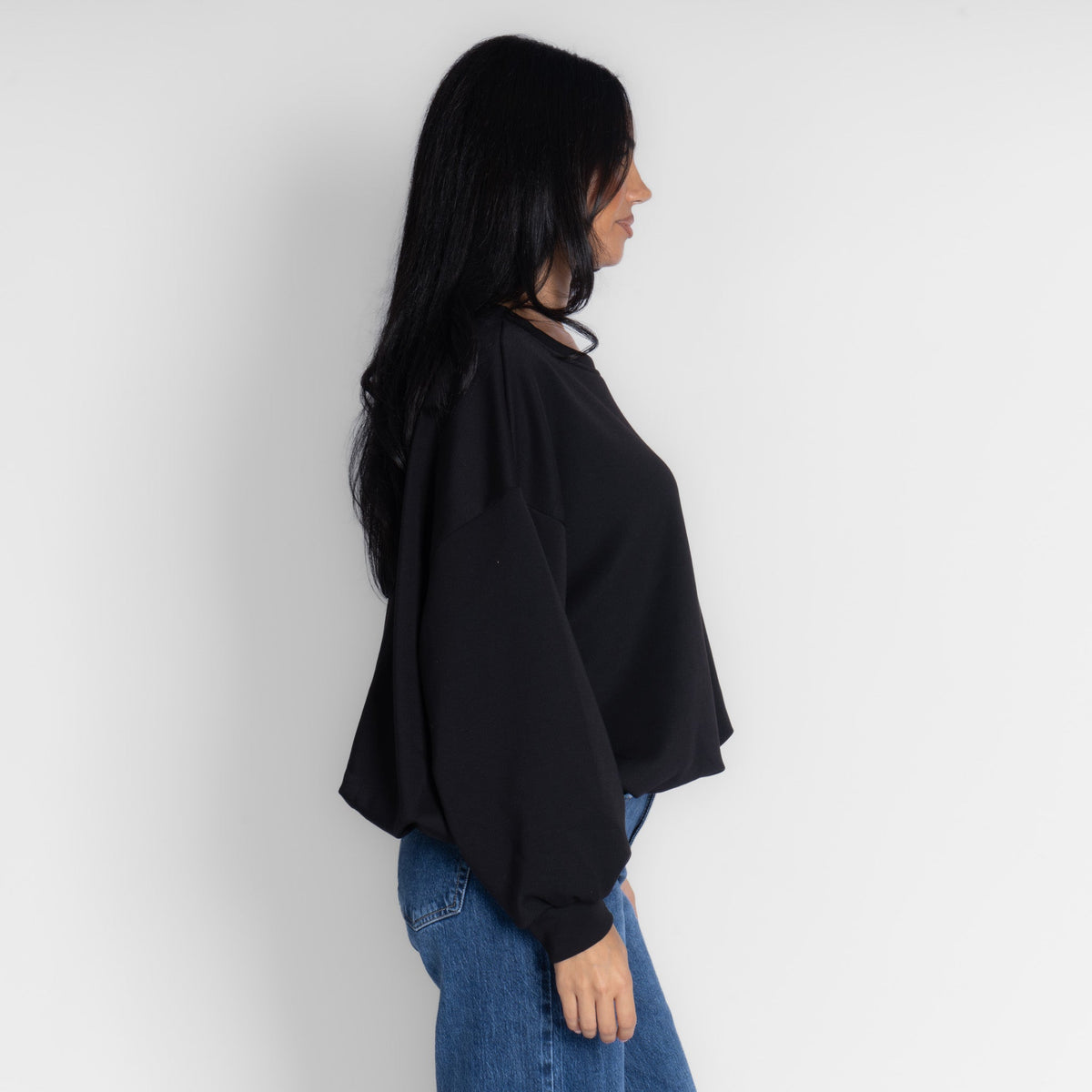 Suéter oversize con fruncido