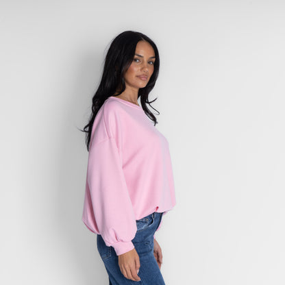 Suéter oversize con fruncido