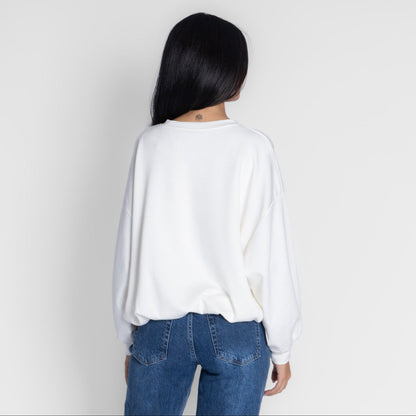 Suéter oversize con fruncido