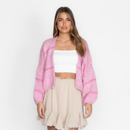 Oversized Cardigan Short "CozyGlam"